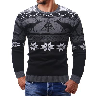 China Newest Design Anti-pilling Men's Christmas Long Sleeve Knitted Ugly Sweater Mens Slim Fit Oversize Sweater Custom Made For Men for sale