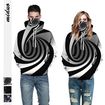 China Hot sale fashion pullover 3D Digital printing oversized streetwear hoodies heavy cotton men and women unisex hoodie for sale