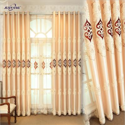 China Wholesale Light Shade Floral Blackout Hang Sheer Curtains Matching Colors Drapes And Curtain for sale