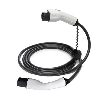 China 32A EV Adapter Copper Type - 2 To GB/T 32A 7.2kw EV Portable Charging Cable 5 Meters EV Extension Cord for sale