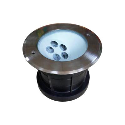 China Modern Stainless Steel IP67 Polarized Underground Light Housing Buried Recessed Outdoor Inground Light Garden Pathway Lamp Housing for sale