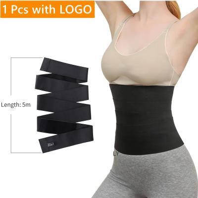 China Breathable Poyan 5 Meter Best Elasticity Sauna Effect Belly Wrap Belt Waist Trainer Ultra Slim Waist Trainer Women Shapewear for sale