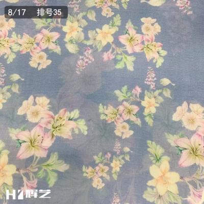 China Digital printing of 100% pure breathable sweat-absorbent ramie fabric for garment in summer for sale