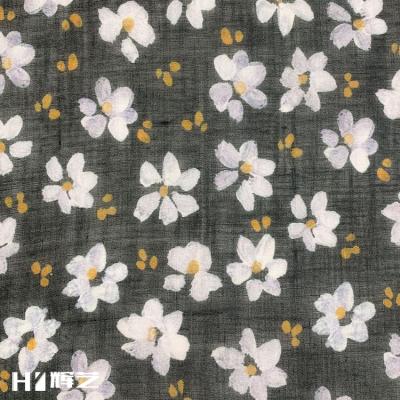 China Digital printing of 100s 100% pure breathable Sweat-absorbent ramie fabric for garment in summer for sale