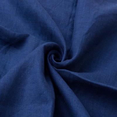 China Wholesale Breathable Stain Solid Color 100% Linen Skirt Yarn-Dyed Fabric for sale