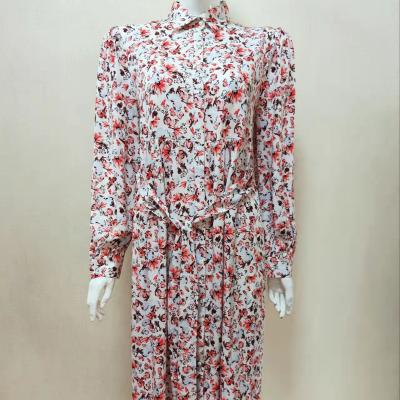 China 2022 Summer Dress Rose Floral Dress Anti-static Slim Sexy Women Fashion Simple Simple Casual Element for sale