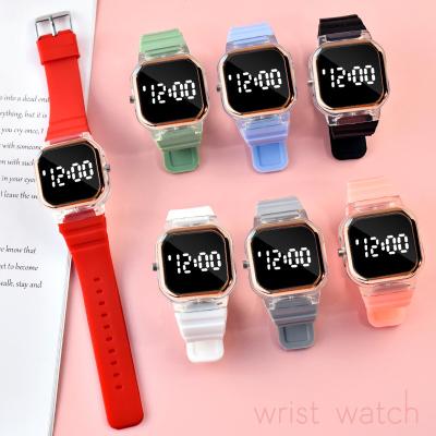 China None Sports Digital Watch Women Men Adjust Clock Relogio Feminino Digital Reloj Electronic LED Watch Silicone Watch Women's Watches for sale