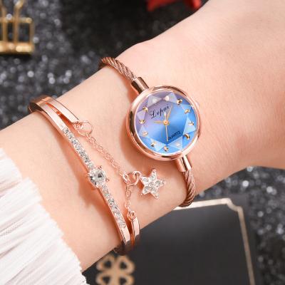 China Original design luxury fashion temperature measurement women watch outdoor casual geometric color watch women quartz glass watch for sale