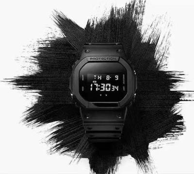 China Perpetual Calendar Carbon Black Watches Cool Understated Fashion LED Watches Sport Watches 2021 for sale