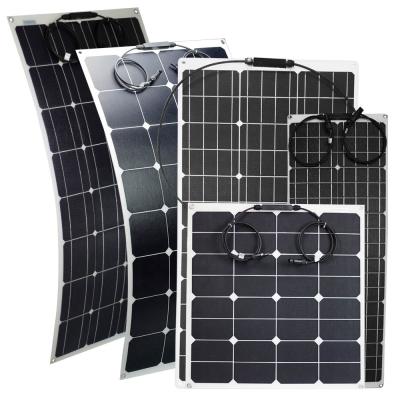 China Solarenergie 12v ETFE Solarflexible Panels Ultralicht für Wohnwagen Anhänger Boot Fischen zu verkaufen