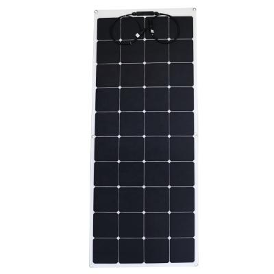 China 12V 170W paneles de energía solar flexibles para carga de baterías Caravana de barco RV en venta