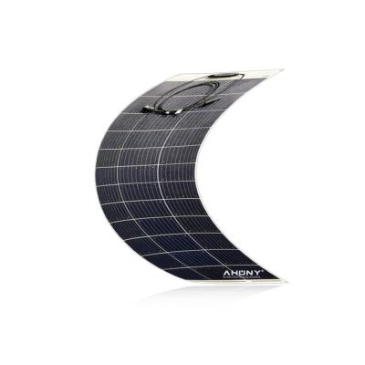 China 100 Watt Mono Solar Panel Solar PV Module Rv Semi Flexible Solar Power System for boat bimini yacht balcony fence awning for sale