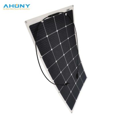 China Sunpower 100W maritime Flexible Solar Panel kit cell roll panneaux solaires a camper van conversion company 200w 300w for sale