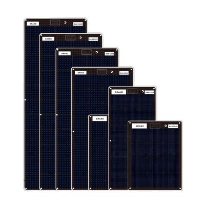 China Black Off Grid Portable Monocrystalline Solar Panels 55W 12V For RV Marine Boat for sale