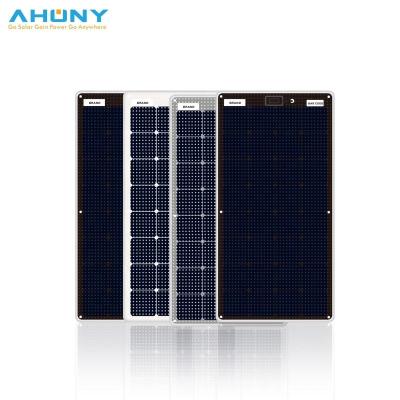 China 130W Flexible IBC Walkable Solar Panel Semi Rigid solar cell panel 220v pv modules For RV Ocean Roof Batteries for sale