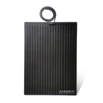 China Semi-stijf wandelbaar 130w zonnepanelen Flexible Panneaux Solaire Voor auto's Verpakking Dak Wandelen Reis Marine Camping RV Boat Yacht Te koop