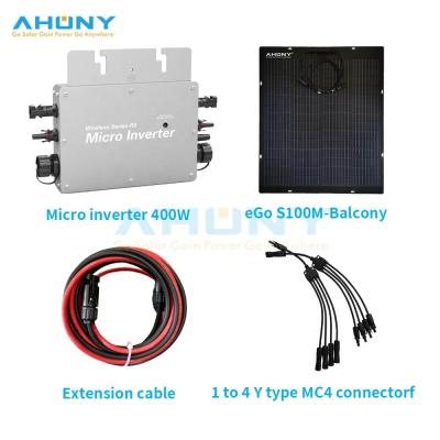 China Sistema de energía solar de micro inversor fuera de la red 400w 600w 800W Para el balcón del hogar en venta