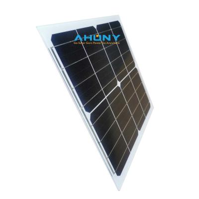 China Compatible con la UE 5W 10w 20w 30w Panel solar de vidrio sin marco con monocristalino para cámaras de circuito cerrado Fan Ático LED Ocean Bouy en venta