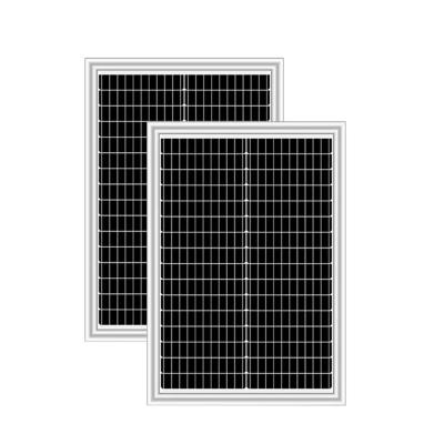 China Prueba de paneles solares de vidrio de 50w de alta potencia 1000W/m2 Celular mono solar de grado A en venta