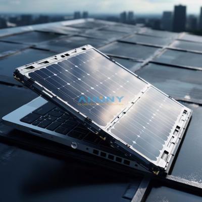 China IBC células solares paneles solares ultraligeros para computadoras portátiles portátiles fuente de alimentación carga de emergencia uso comercial al aire libre en venta