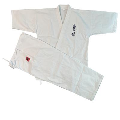 China 100% Cotton Sample free shipping Factory price wholesale custom 10 OZ canvas fabric  Kyokushinkan karate uniform  OEM for sale