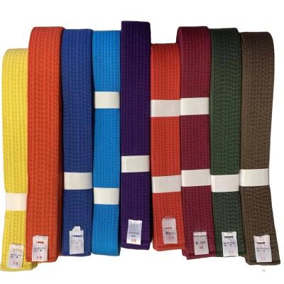 China Polyester / Cotton Factory wholesale customization of various materials and colors Taekwondo belts, karate belts, judo belts, and BJJ belts for sale