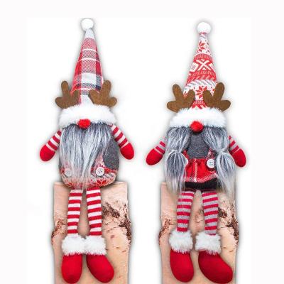 China PPB/PPHM Christmas Sweet Toys Santa Claus Dolls Cute Snowman Doll Christmas Santa and Hanging Snowman Doll Christmas Tree Prop for sale