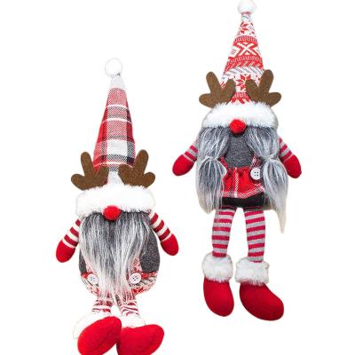 China PPB/PPHM Christmas Sweet Toys Santa Claus Dolls Cute Snowman Doll Christmas Santa and Snowman Doll Christmas Tree Hanging Ornaments for sale