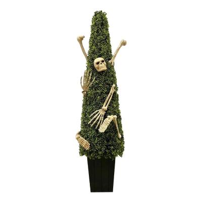 China New Design PPB/PPHM Plastic Human Skeleton Treelike Led Skeletons Wholesale Indoor Outdoor Halloween Decorations for sale