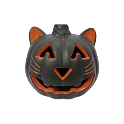 China HDPE Led Pumpkin Figurines Latex Balloons Halloween Pumpkin Plastic Head Lantern for sale