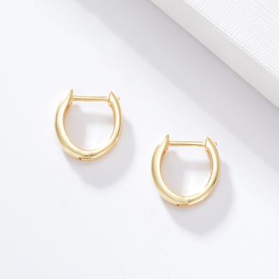 China FASHIONABLE Peishang Women Gold Plated Sterling Silver 925 Jewelry Fashion Huggie Cuff Earrings Making Seller for sale