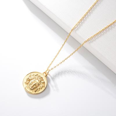 China Hot Trendy Trendy Peishang Brand Necklace Coin Pendant Necklace Peishang Cross S925 Chain Gold Plated for sale