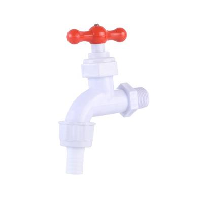 China Traditional Plastic PVC Faucet Bathroom And Kitchen Washing Machine Water Faucet for sale