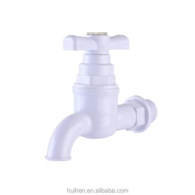 China Traditional Plastic PVC Faucet Bathroom And Kitchen Washing Machine Water Faucet for sale