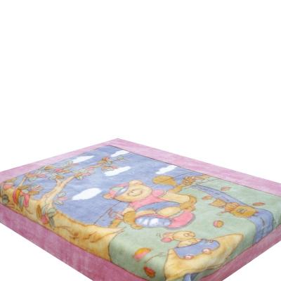 China Wearable Hot Selling Naive and Handsome Polyester Children's Raschel Blanket for sale