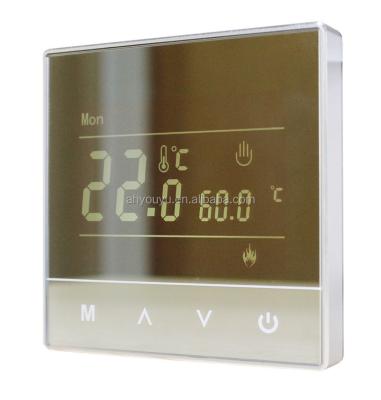 China Fashionable Eco-friendly Touch Screen Smart Adjustable Temperature Control Smart Design Custom Thermostat For Floor Heating for sale