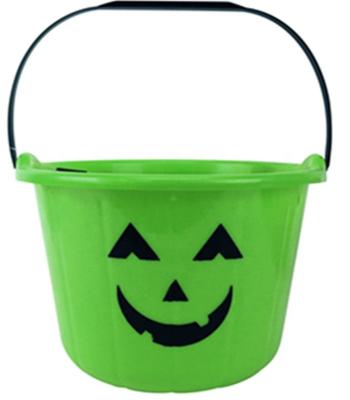 China Plastic PP Halloween Pail Bucket With Handle Halloween Party Decoration Silk Screen Printing OEM CHENYE CN; ZHE for sale