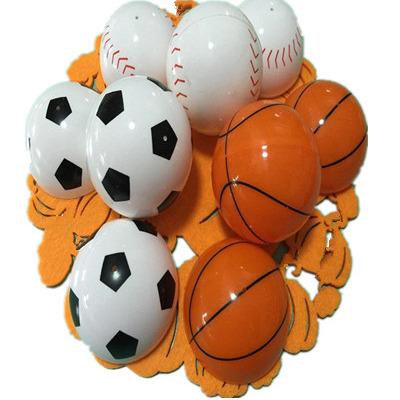 China Hot Selling PP Easter Egg Sports Ball Plastic Easter Eggs for sale