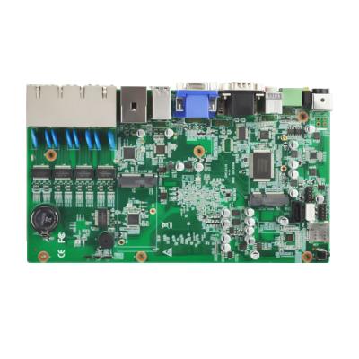 China J1900 8 server/workstation network RJ45 switching network mini computer tracking server soft motherboard for sale