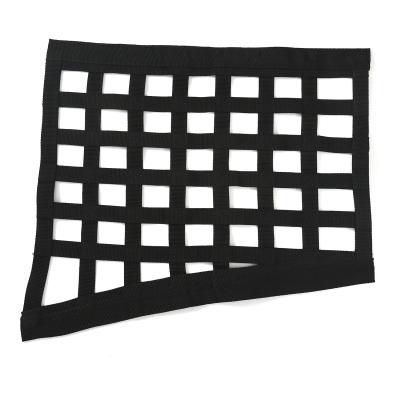 China Geometric Automotive Polyester Racing Car Security Window Net Backing for sale