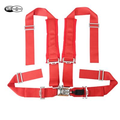 China SFI Sports Safety Harness. 16.1 race car certified 5 point seat belt for sale