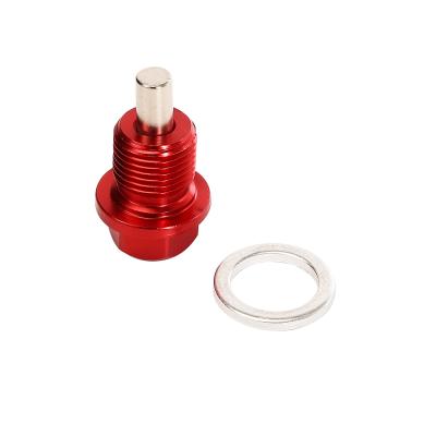 China Aluminum Alloy Multiple Color Motor Oil Pan Drain Bolt Screw Magnetic Oil Drain Nut Oil Drain Bolt for sale