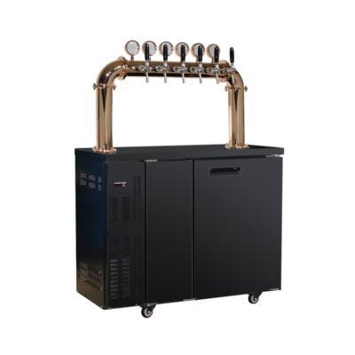 China High Efficiency Beer Dispensing Dispensing Machine , 6 Tap Beer Dispenser With Cooler for sale