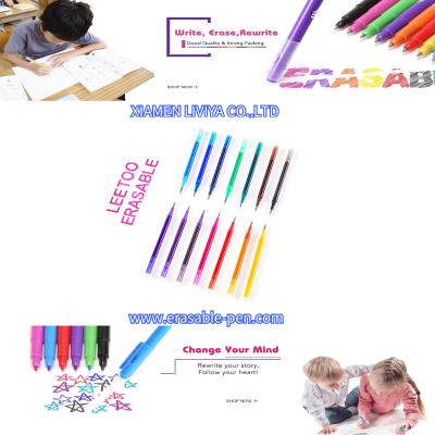 China 20 Colors Friction Clicker Erasable Pen Refills for sale