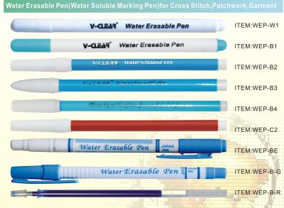 China água lavável Pen For Garment Marking apagável da tinta da ponta de 2mm à venda