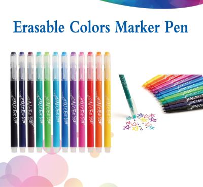 China Quick Drying 2.2mm Tip Friction Colors Erasable Markers for sale