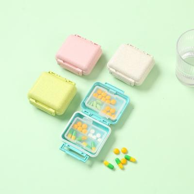 China Custom Plastic Pill Organizer Pill Box Best Selling Pill Case Portable Travel Holders Pill Organizer Box For Vitamin And Medicine Pastillero Drinking Box for sale