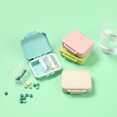 China Portable Pill Box Small Pill Organizer Travel Pill Organizer Case With 3 Compartments A Day Medicine Case Portable Storage Pill Box For Outdoor for sale