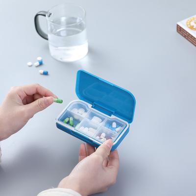 China Portable Pill Organizer Pill Box Hot Selling Multiple Colors Pill Box Organizer Food Grade Material Pill Case Storage For Travel Medicine Case for sale