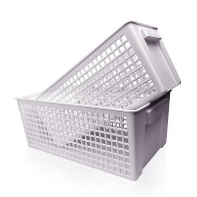 China Small Size Multi-Functional Plastic Plastic Bin Storage Bins Organizer Storage Basket In Plastic Storage Box for sale